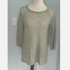 Anthropologie: Moth - Sage Cashmere Blend Pointelle Sweater